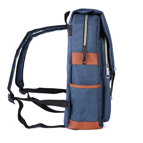 Slim Backpack,College, School & Business Fits 15-inch Laptop-Dark Blue - Image 5