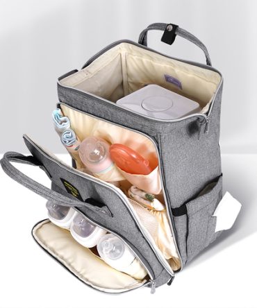Primary Core Pocket Open Wide Diaper Backpack