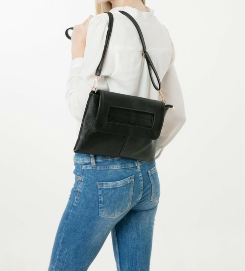 Womens Vegan Leather Envelope Clutch Bag - Image 5