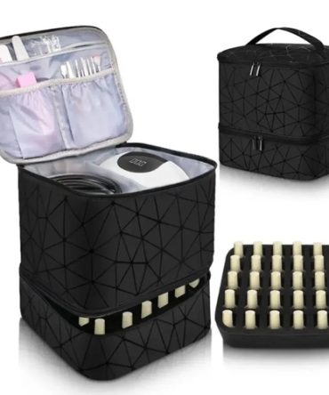 30-Grids Double Layer Nylon Makeup Bag