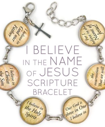 I Believe In the Name of Jesus – Apostle's Creed Glass Charm Stainless