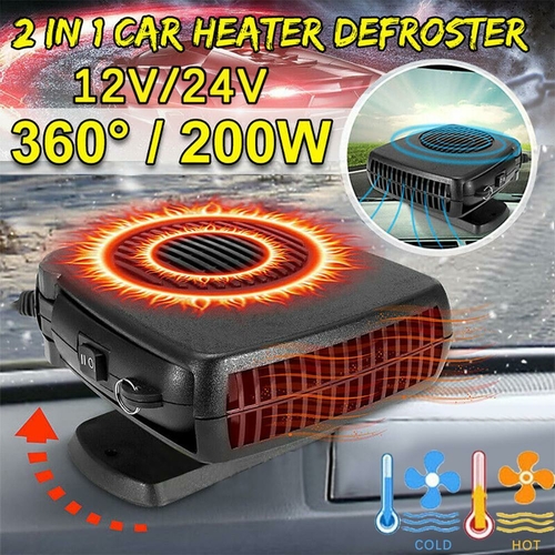 Powerful 200W 2 in 1 Car Heater Windshield Defroster - Image 3