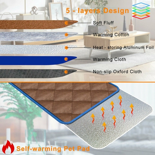 Self Heating Thermal Mattress Bed for Dogs and Cats - Image 5