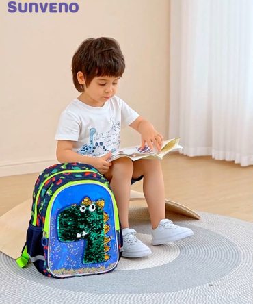 Dinosaur Children's Backpack Sequins