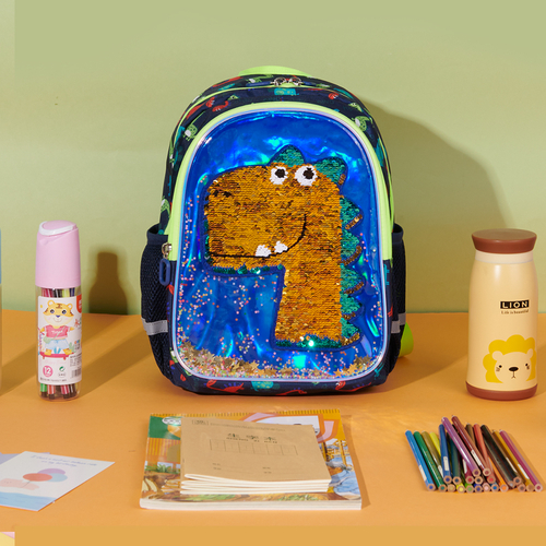 Dinosaur Children's Backpack Sequins - Image 2