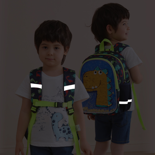 Dinosaur Children's Backpack Sequins - Image 4