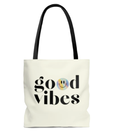 Good Vibes Beach Shopper Tote Bag Medium