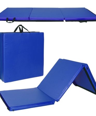 55"x24"x1.2" Tri-fold Gymnastics Yoga Mat with Hand Buckle