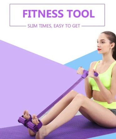 Portable Fitness Resistance Band with Pedal