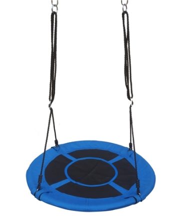 40" Kids Outdoor Round Net Hanging Rope Nest Tree Swing