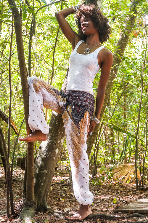 WHITE PEACOCK Women Boho Pants Hippie Pants Yoga - Image 5
