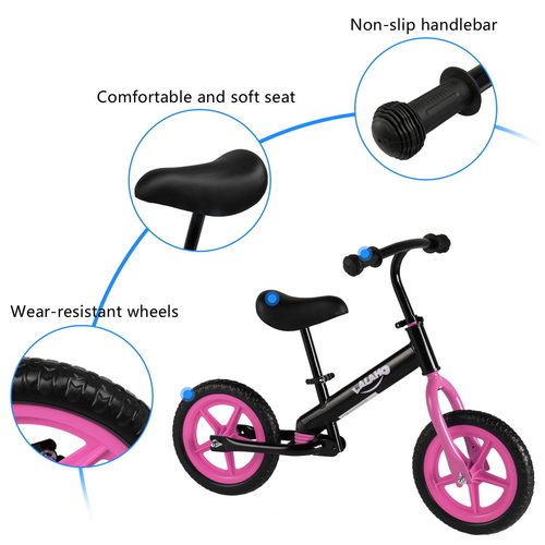 Kids Balance Bike No Pedals Height Adjustable Bicycle - Image 4