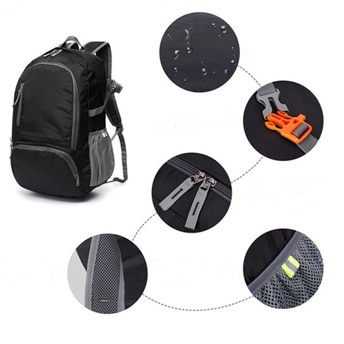Folding Ultralight Backpack Portable Laptop Backpack Sport Backpack - Image 3