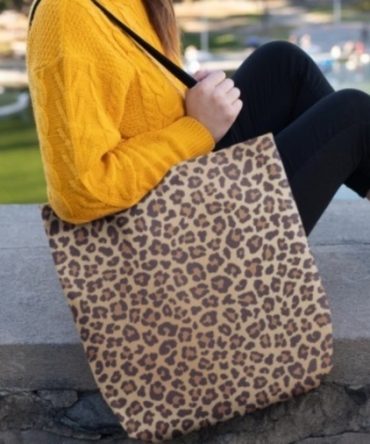 Leopard Print Animal Tote Bag