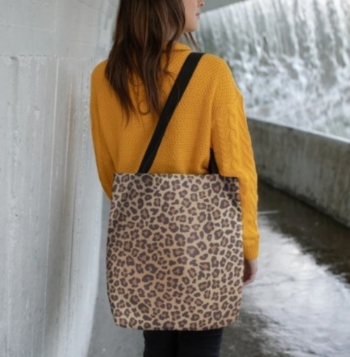 Leopard Print Animal Tote Bag - Image 2