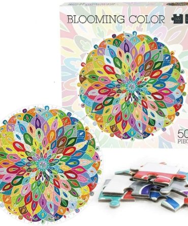 500 Pieces Blooming Color Puzzles for Adults Kids