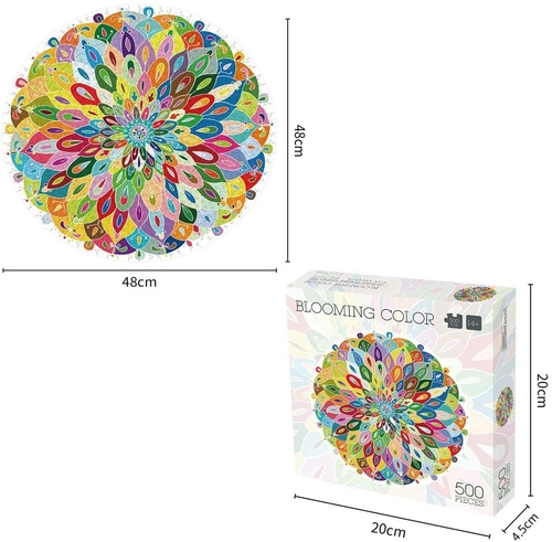 500 Pieces Blooming Color Puzzles for Adults Kids - Image 6