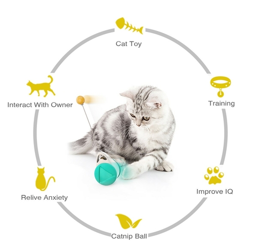Tumbler Balanced Wheel Swinging Ball Cat Toy - Image 5