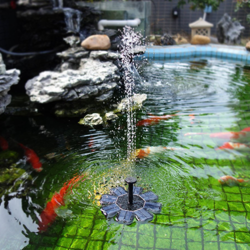 Solar Power Floating Fountain Garden Pool Pond Watering Kit - Image 4