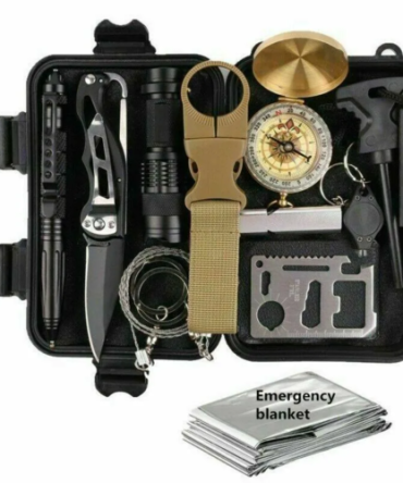 14 in 1 Outdoor Emergency Survival Gear Kit Camping Tactical Tools