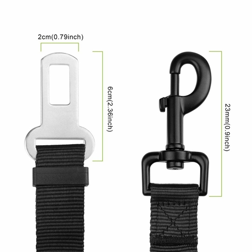2 Pack Adjustable Dog Harness For Car Seatbelt Connector Restrain - Image 7