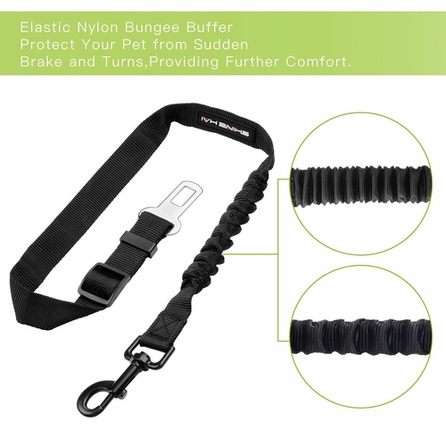 2 Pack Adjustable Dog Harness For Car Seatbelt Connector Restrain - Image 8