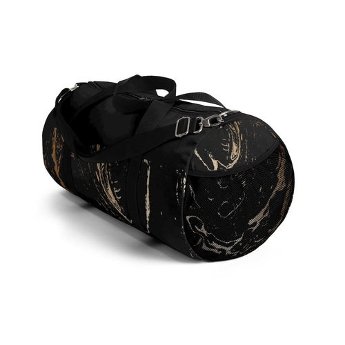 Duffel Bag - Carry on Luggage - Black and Gold - Image 3