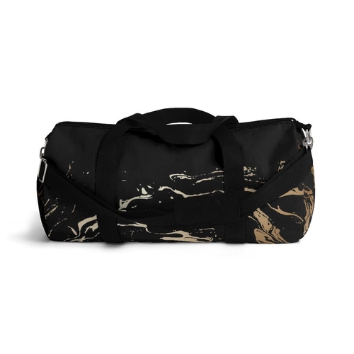 Duffel Bag - Carry on Luggage - Black and Gold - Image 8