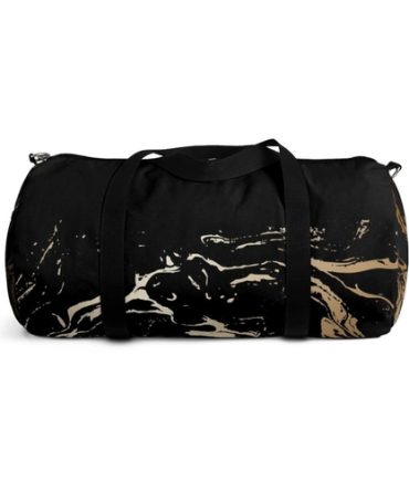 Duffel Bag - Carry on Luggage - Black and Gold