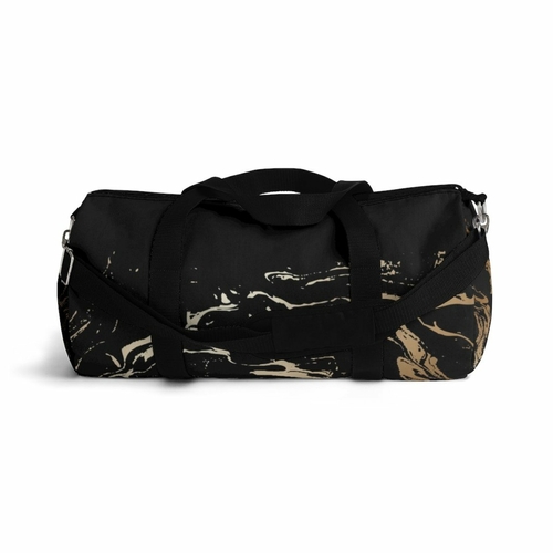 Duffel Bag - Carry on Luggage - Black and Gold - Image 10