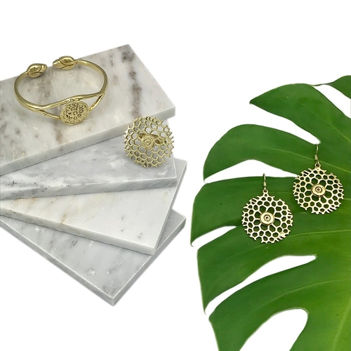Honeycomb Bomb Earrings - Image 3