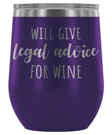 Lawyer Tumbler Will Give Legal Advice For Wine