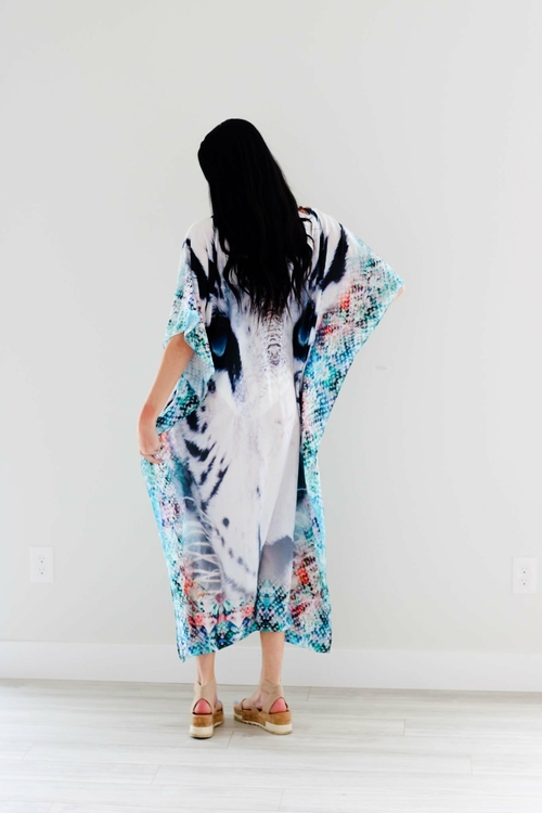 Tribal Kaftan Dress, Plus Size Kaftan Dress, Embellished Kaftan, - Image 7