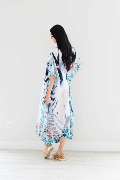 Tribal Kaftan Dress, Plus Size Kaftan Dress, Embellished Kaftan, - Image 6