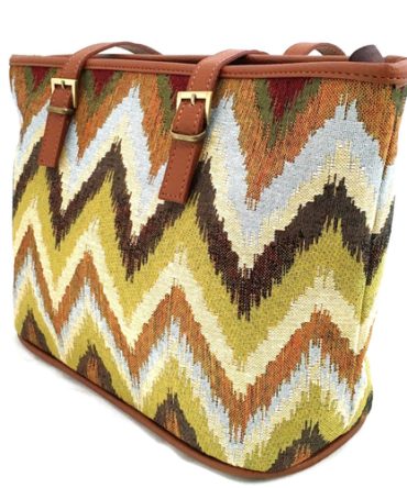 Jungle Chevron 13" Tote Bag