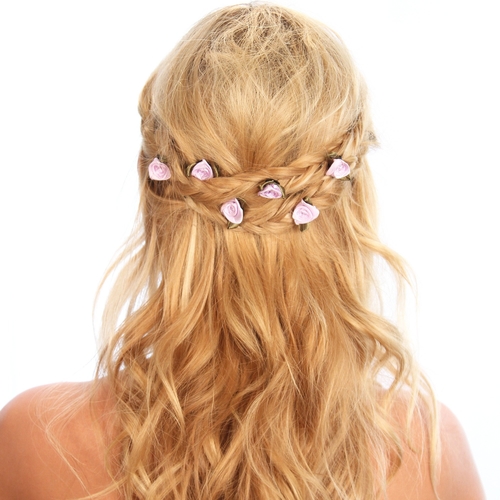 Rose Bud Hair Grips - Image 2