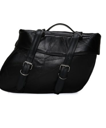 2pc Leather Motorcycle Saddle Bags