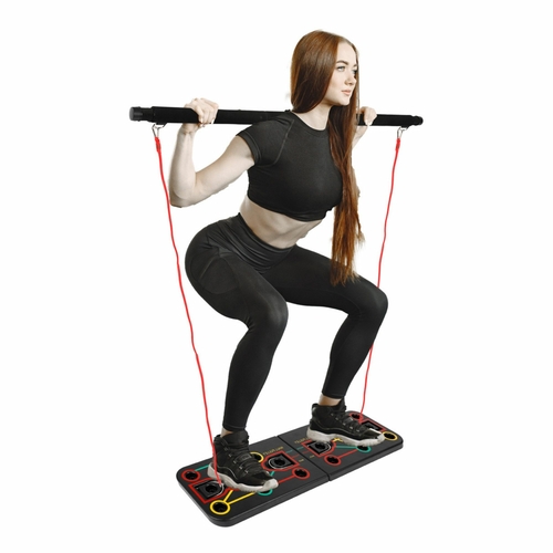 9 in 1 Push Up Rack Board System Fitness Workout Train Gym Exercise - Image 2