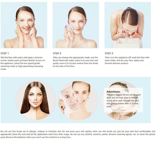 5 in 1 Face Massage Cleansing Brush Set - Image 5