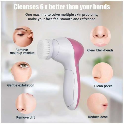 5 in 1 Face Massage Cleansing Brush Set - Image 8