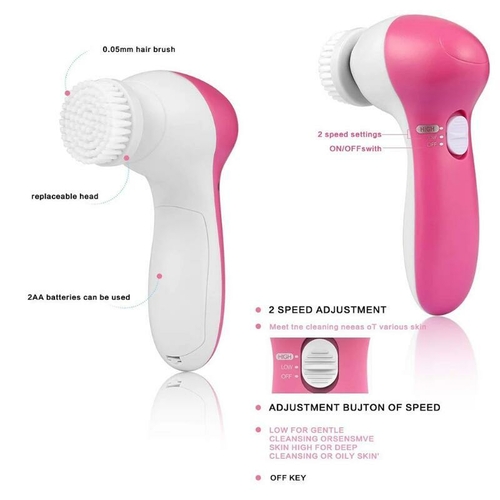5 in 1 Face Massage Cleansing Brush Set - Image 6