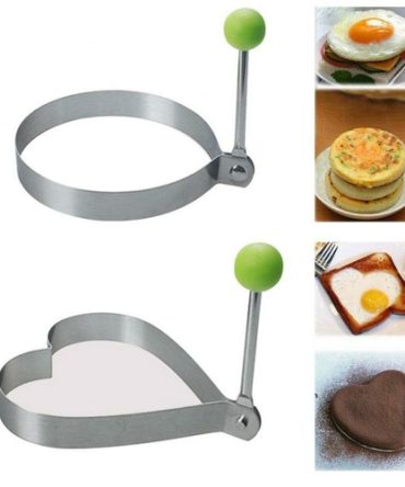 Stainless Steel 5 pc Egg and Pancake Mold Set