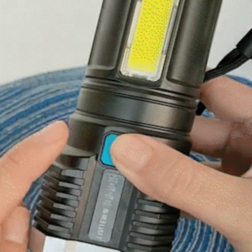 Ultra Bright Waterproof Outdoor LED Flashlight with Side Lamp - Image 8