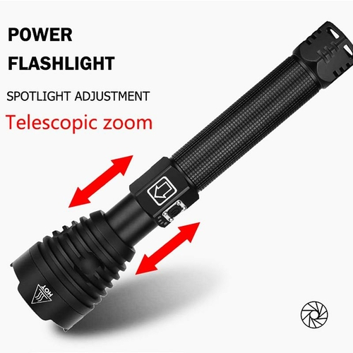 Super Powerful XHP90 LED Flashlight LED Torch USB Lamp Zoom Tactical - Image 7
