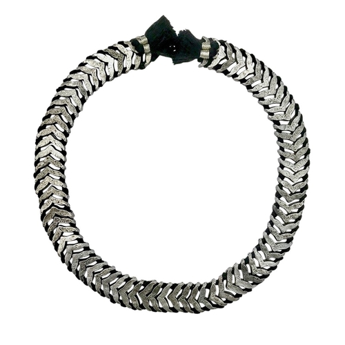 Silver Temple Collar Necklace - Image 2