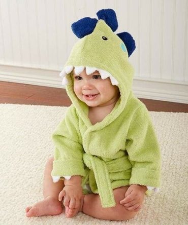 Splash-a-saurus Dinosaur Hooded Spa Robe