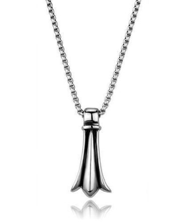 TK2010 - High polished (no plating) Stainless Steel Necklace with No
