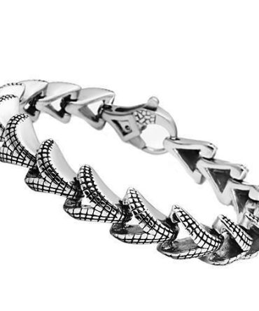 TK571 - High polished (no plating) Stainless Steel Bracelet with No