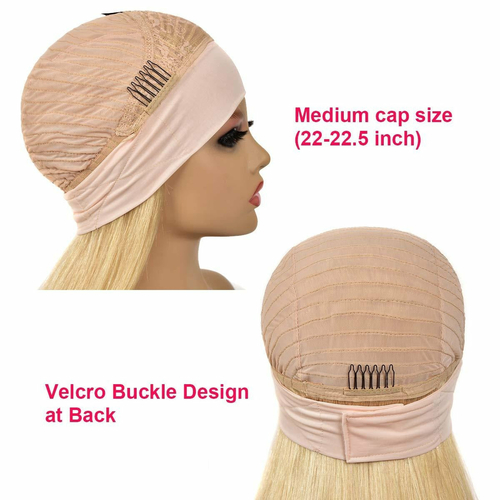 Straight 1B/613 Headband Human Hair Wigs For Black Women Blonde Scarf - Image 6