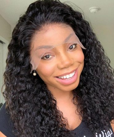 Deep Wave 180% Density 4x4 Short Bob 13x4 Lace Front Human Hair Wig